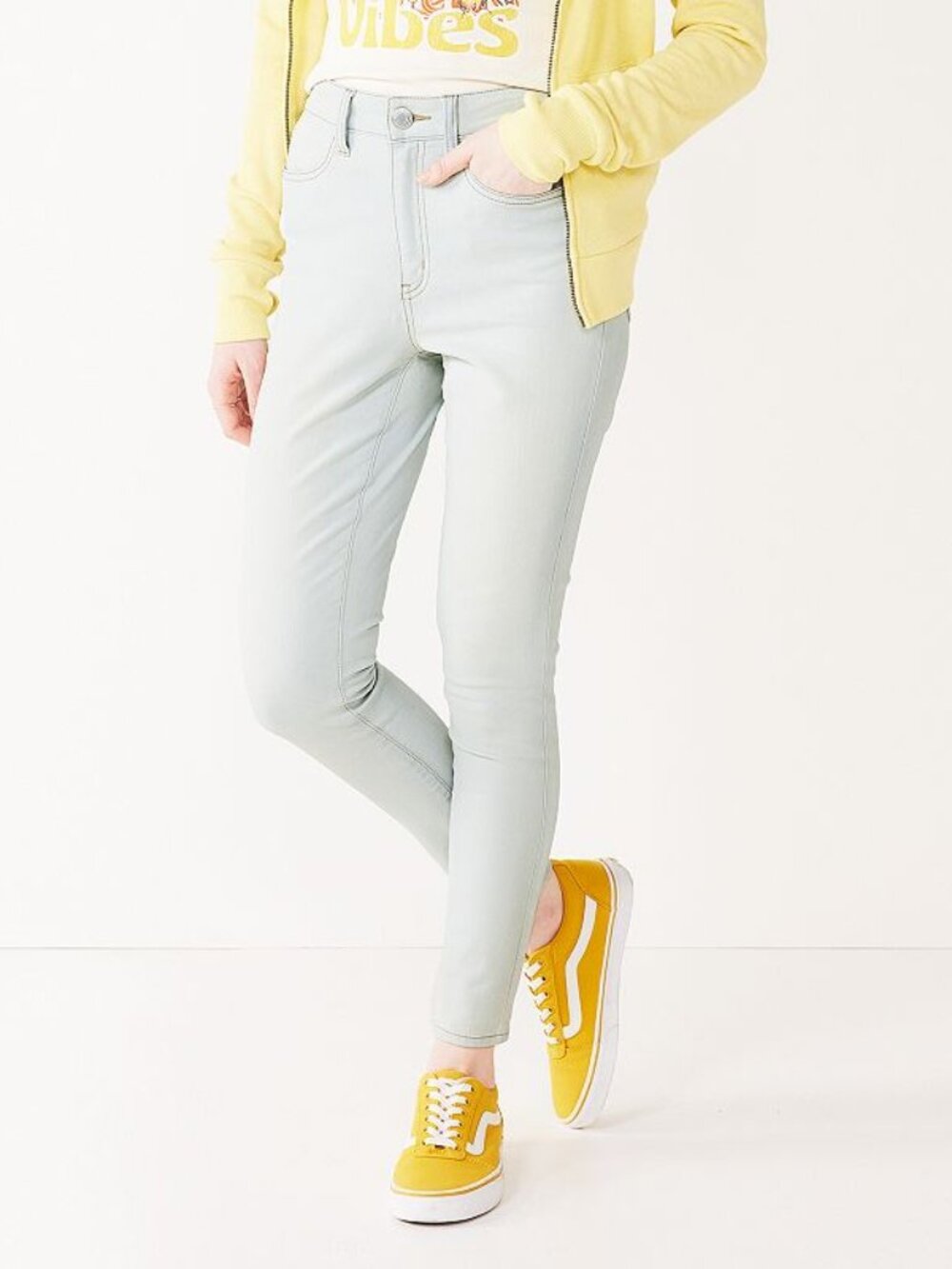Junior's SO Super High Rise Jeggings - Super Light Wash - 0 Short (24W) - NWT